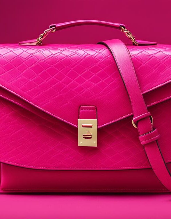 Bright Pink Shoulder Bag: Must-Have Accessory!